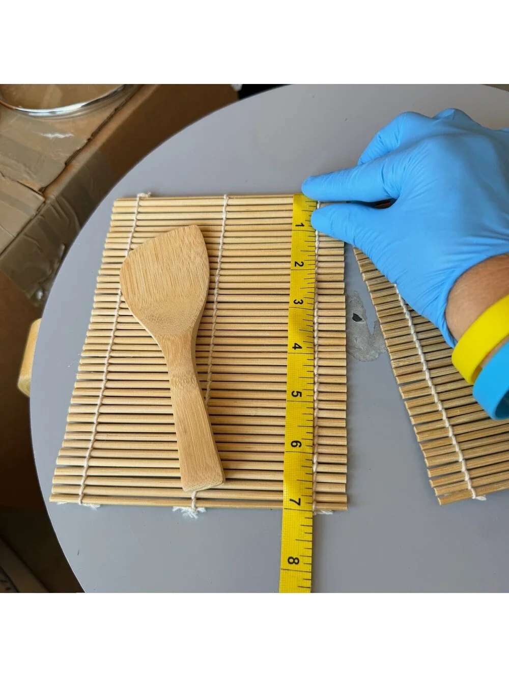 Bamboo Sushi Rolling Mat & Paddle Set 4pc Kitchen Tool Kit B-8